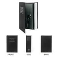 thumbnail image 3 of Piggy Bank, Real Paper Transfer Book Safe Box, Hollow with Secret Hidden Compartment, Key Lock, 4.5"×3.1"×1.8", Black Dictionary-Key, 3 of 7