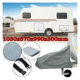 thumbnail image 4 of 1030x670x990x300mm Gray Green Black Caravan Hitch Cover Waterproof Dustproof Trailer Tow Ball Coupling Lock Cover For RV ,RV Tool, 4 of 7