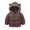 Coffee*, variant on RUTAYY Children Boys Puffer Jacket Reversible Fuzzy Cute Ears Winter Warm Thickened Padded Hooded Jacket Long Sleeve Outerwear with Pockets Cold Weather Elegant Chic Coat