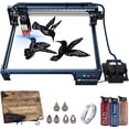 thumbnail image 1 of Grabado láser máquina de grabado láser de 10 W con bomba automática asistida por aire, cortador láser de área de trabajo extensible de 935 * 905 mm para madera, metal, acrílico, 1 of 1