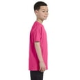 thumbnail image 3 of The Hanes Youth 61 oz Tagless T-Shirt - WOW PINK - S, 3 of 3