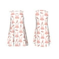 thumbnail image 7 of Naloa Rabbit Is And Carrots Print Women's Summer Spring Casual Beach Sundress,Vacation Sleeveless Tank Crewneck Loose Dresses, 7 of 7