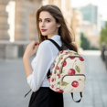thumbnail image 6 of FORMRS Mini Backpack Purse for Women Quilted Travel Daypack Casual Shoulder Bag, Watercolor Cherry, 6 of 7
