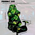thumbnail image 7 of Xoenoiee Shamrock Pattern Gaming Chair Cover St. Patrick's Day Decor Stretchable Computer Chair Cover for Armchair, Swivel Chairs, Computer Boss Chair, Removable Chair Slipcovers with Armrest Cover, 7 of 7