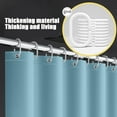 thumbnail image 5 of Eliaeconx Shower Curtain, Waterproof Bathroom Curtain, 71x71 Inch Solid Color Liner, Light Filtering Privacy Partition for Bathroom Decor, Light Blue, 5 of 7