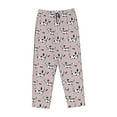thumbnail image 6 of Uemuo Dachshund Dog Puppy Pattern Women's Wide Leg Palazzo Lounge Pants with Pockets Light Weight Loose Comfy Casual Pajama Pants-X-Large, 6 of 9