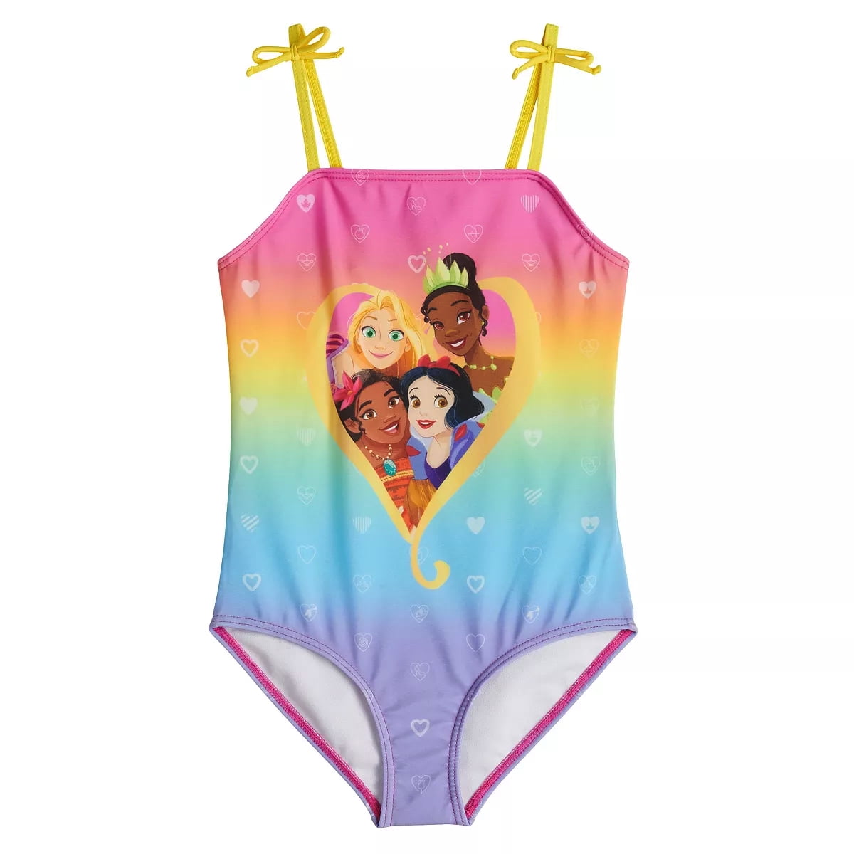 NEW Girls Official Disney Princess Swim Suit Swimming Costume Age 2 3 4 5 6 