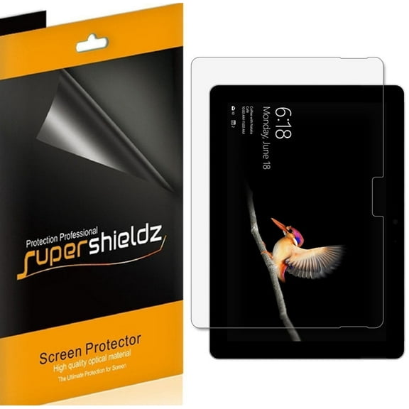 [3-Pack] Supershieldz for Microsoft Surface Go 4/ Surface Go 3 / Surface Go 2 / Surface Go Screen Protector, Anti-Bubble High Definition (HD) Clear Shield