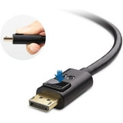 Cable Matters Mini DisplayPort to DisplayPort Cable (DisplayPort to Mini DisplayPort 1.4 Cable) with 8K 60Hz Video Resolution and HDR in Black 6 Feet - Thunderbolt and Thunderbolt 2 Port Compatible