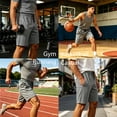 thumbnail image 3 of LONKITO Mens Shorts Athletic Mesh Workout Gym Activewear Basketball Running Shorts with Pockets, 13 Inseam, Size L, 3 of 8