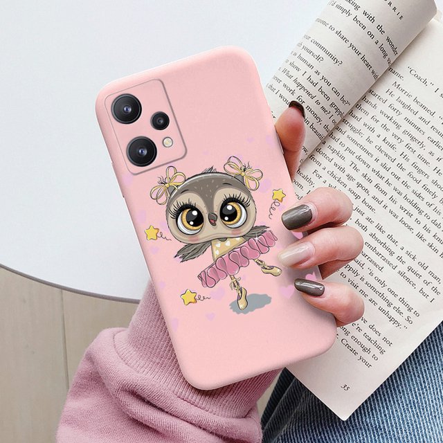 Case For Realme 9 4G 9 Pro Plus Cute Heart Flower Back Cover Soft Silicone Matte Protective Funda For OPPO Realme 9 Pro+ Bags