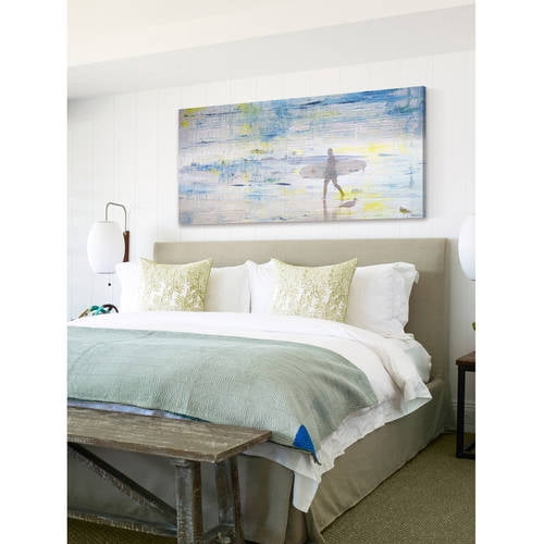 "Surfing Shadows" Painting Print on Wrapped Canvas