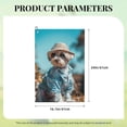 thumbnail image 4 of Naloa Stylish Dog in Denim Outfit Golf Towel Golf Gift for Men and Women Golf Towel with Carabiner Clip to Quickly Remove Mud, Dirt and Sweat, 4 of 8