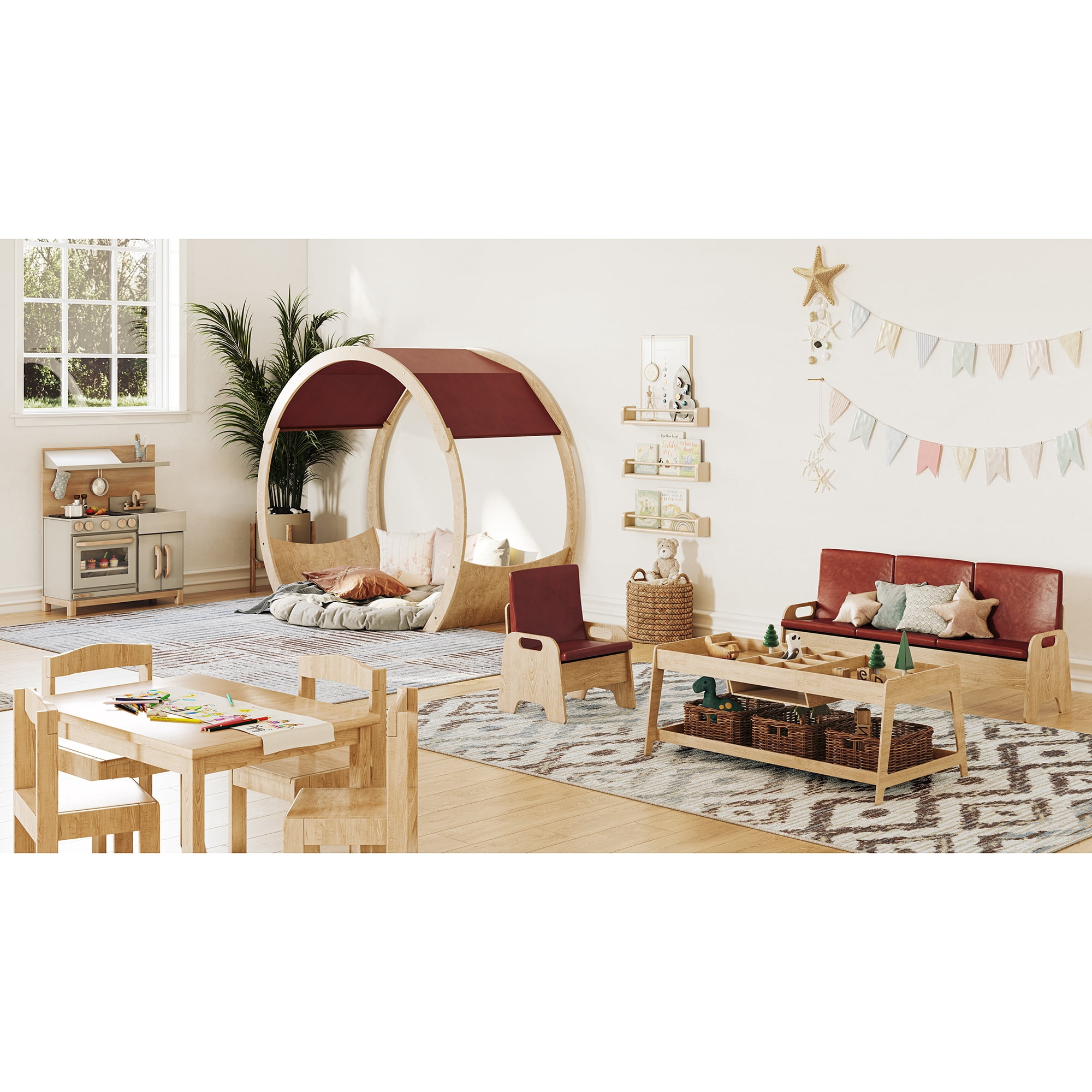 Joy Carpets Diamond Oasis 3'10" x 5'4" Indoor Area Rug in Color Terracotta