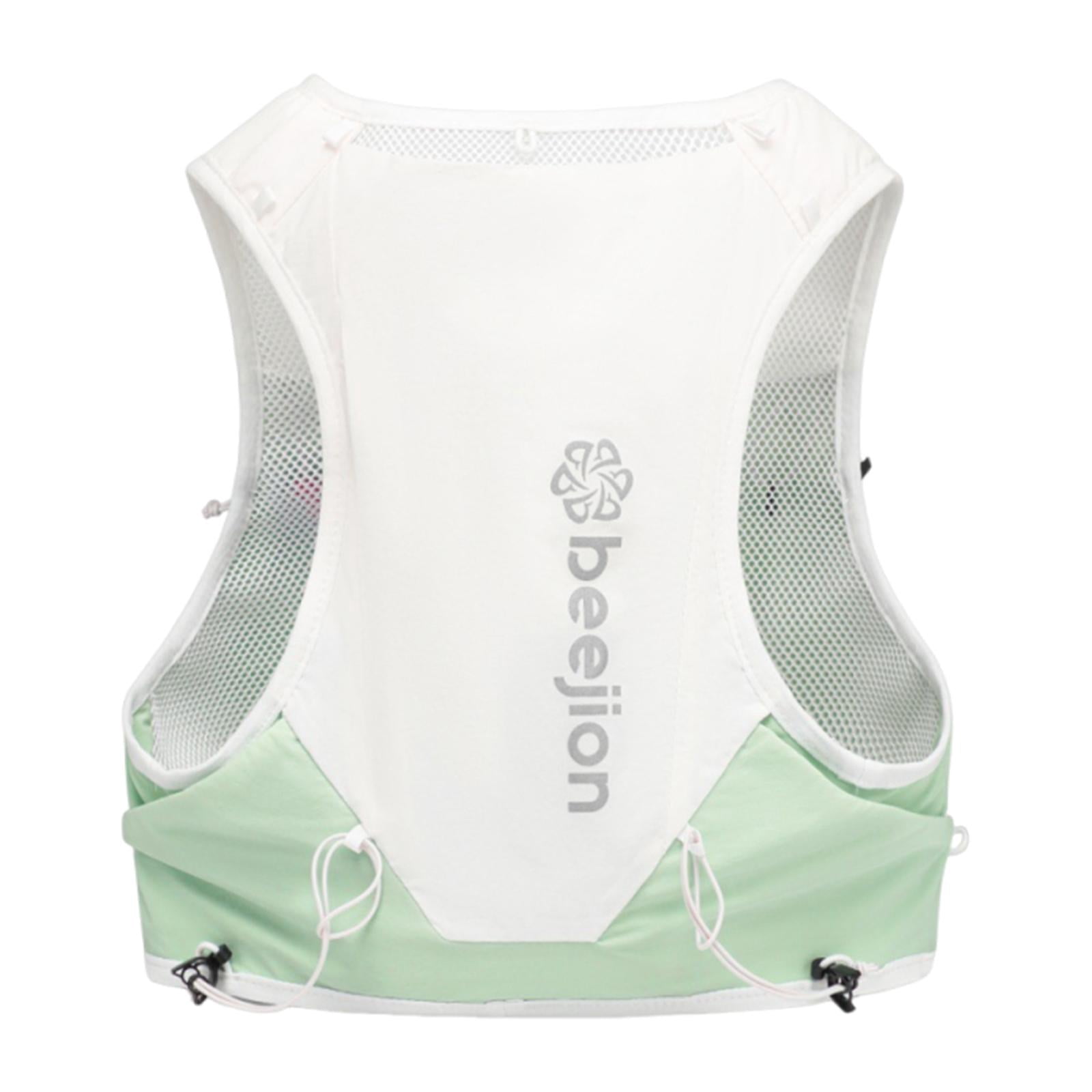 Nishiyuenyi Hydration Vest Multi Pockets Running Vest for Camping Trail Running Climbing L Green