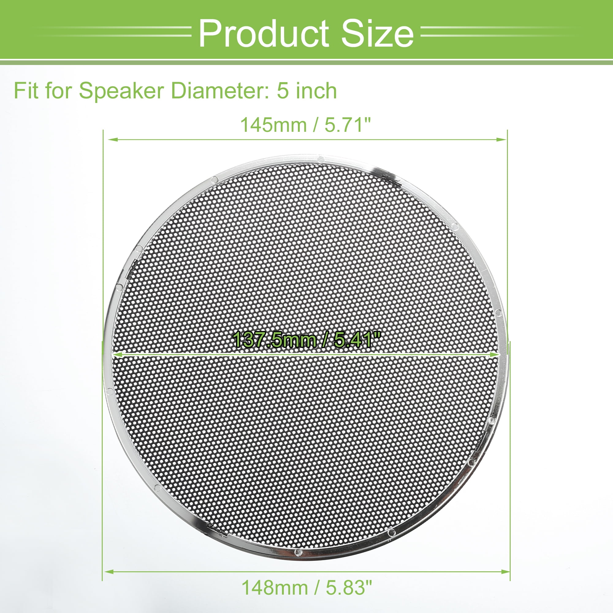 Unique Bargains Universal 5 Inch Car Speaker Grills Cover Mesh Protector Case