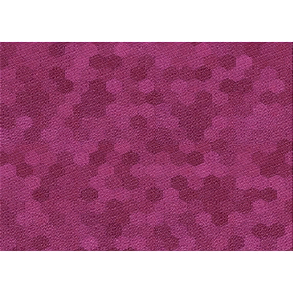 Ahgly Company Machine Washable Indoor Rectangle Transitional Deep Pink Area Rugs, 2' x 4'
