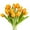 Orange, variant on Tulips Artificial Flowers Bulk Faux Bouquets 12” Stems Fake Flowers, 14 pcs (Orange)