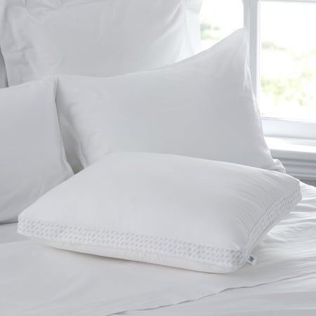 Sealy Essentials Down Alternative Memory Foam Medium Plush Bed Pillow, Standard, White