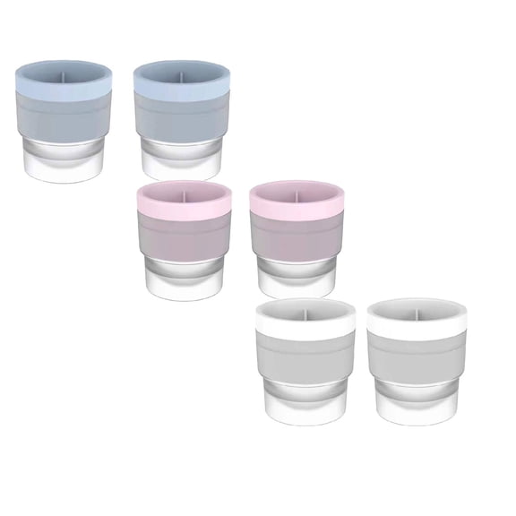 Ice Ball Maker Mold 6PCS Stackable - Large 2.4 Inch Round Sphere Ice Cube Molds for , Cocktails, Bourbon & Drinks - Food Grade Silicone with Lid Easy Release