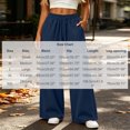 thumbnail image 2 of Tsivenald Sweatpants for Women Wide Leg High Waisted Sweat Pants Drawstring Elastic Waist Lounge Pants with Pockets Casual Comfy Pants, 2 of 9