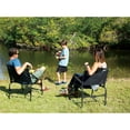 thumbnail image 2 of Rio Brands Steel Outdoor Compact Traveler Folding Chair, Black, 2 of 10