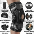 thumbnail image 5 of Daretodo Hinged Knee Brace for Men Women,Knee Brace for Men,Knee Brace for Women,for Post-Op Recovery and Injury Rehabilitation, Meniscus Tear, ACL, PCL(L), 5 of 9