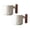 D*Two, variant on 2 Pcs Ceramic Espresso Cups with Wooden Handle, Espresso Shot Cups, Porcelain Demitasse Cups for Coffee or Tea 6 Oz