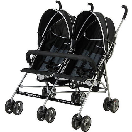 Dream On Me Twin Stroller, Black