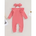 thumbnail image 4 of Faithtur Bébé Fille Tenue de Chute, Manches Longues Col Rond avec Bandeau Vêtements pour Bébé, 4 of 8