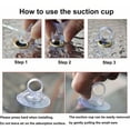 thumbnail image 4 of 45mm Transparent Suction Cup Hooks - 60 Pack for Car Sunshade, Kitchen, Bathroom, Wall Mirror - No Hooks Needed, 4 of 5