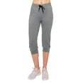 thumbnail image 3 of ALWAYS Capri Jogger Pants, Women's Casual Slim Bottoms Grey M, 3 of 5
