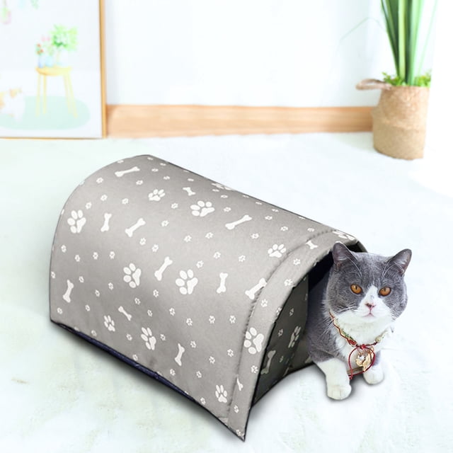 Maison pour Chat Extérieure Anti-Froid, Imperméable et Chaude, Lit Pliable pour Chat