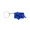 Blue, variant on 1 Pack 5cm 3D Printed Eco-Friendly PLA Mechanical Gear Fidget Keychain, Novelty Bag Charm with Sturdy Metal Split Ring