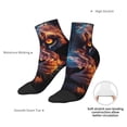 thumbnail image 4 of Uemuo Forest Cool Lion Printed Crew Socks, Moisture-Wicking Socks, Athletic Socks for Men Breathable Cushion Socks Casual Sport Socks for Running Traveling, 4 of 6