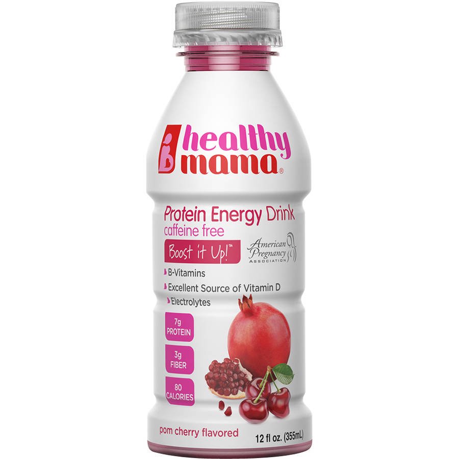Healthy Mama Boost it Up! Pom Cherry Caffeine Free Protein Energy Drink