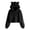 A-Black12, variant on Girls Teddy Hoodie Kids Bear Ear Hood Sweatshirt Long Sleeve Hooded Pullover