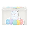 thumbnail image 2 of Foldable Fabric Storage Bin With Handle Collapsible Basket Box Storage With Lid Organizer Sticker Design Of An Easter Bunny, 2 of 7