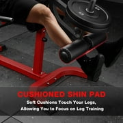 Leg Extension and Curl Machine, 440LB Adjustable Leg Curl Machine for Home Gym, Seated Leg Extension and Lying Curl Machine for Lower Body Workouts