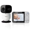 thumbnail image 1 of Panasonic Vigilabebés con cámara y audio, Vigilabebés con vídeo en color de 3,5", alcance extralargo, conexión segura, conversación bidireccional, sonidos relajantes, giro, inclinación y zoom remotos,, 1 of 5