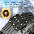 thumbnail image 4 of ABORON Snow Tire Chains for Pickup Trucks, 10 Pack Upgraded Emergency TPU Snow Chains for Cars/SUVs/Pickup Trucks, Anti Skid Snow Chains Car Winter Tire Wheels Chain for Tire Width 165-275mm, 4 of 9