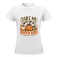 thumbnail image 6 of Rustic Buffalo Plaid Farmhouse Fall Tee, Take Me To The Pumpkin Patch Vintage Grunge Sunflower Pumpkin Women’s Casual Halloween Harvest T-Shirt, 6 of 8