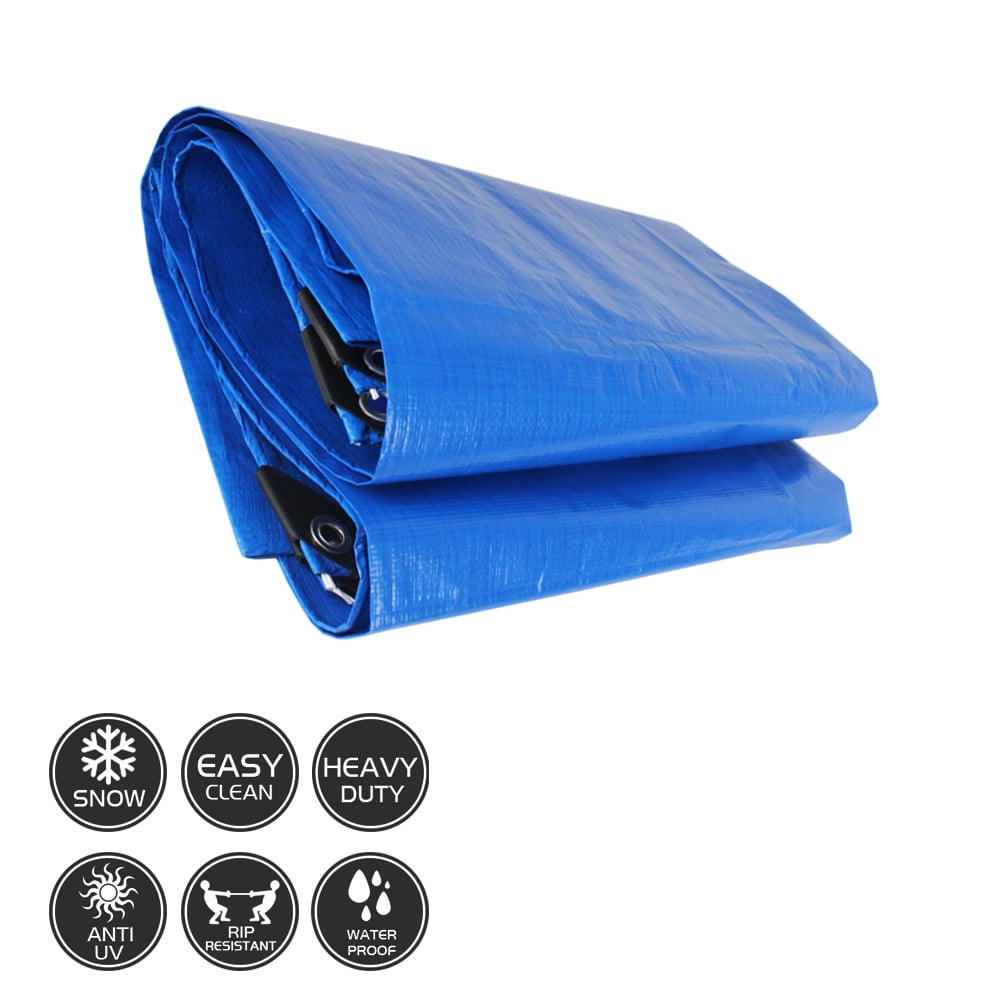 UV Resistant  NEW Heavy Duty-Tarpaulin Blue Waterproof Strong Cover 
