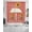 coral red, variant on Coral Red Sunshine Sunflower Swag Kitchen Curtains Sets for Windows 24 Inch Length, Pastoral Bees Farmhouse Floral Short Window Curtain Swags Valances and Tiers 3 Piece Set for Cafe/Dining Room