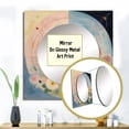 thumbnail image 3 of Designart "Universal Flourishing Accordance In Vintage Pastels" Abstract Spirals Gold Large Square Mirror - Square Bedroom Mirror Printed Wall Decor - Transitional Square Printed Wall Mirror Art, 3 of 5