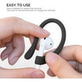 thumbnail image 4 of New 2 Pairs AirPods Ear Hooks Anti-Slip Sport Hooks Silicone Compatible with Apple AirPods 1 & 2 for Running, Jogging, Cycling, Gym - Black, 4 of 5