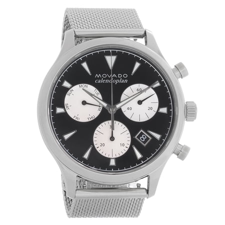 Movado Heritage Calendoplan Mens Chronograph Quartz Watch 3650097