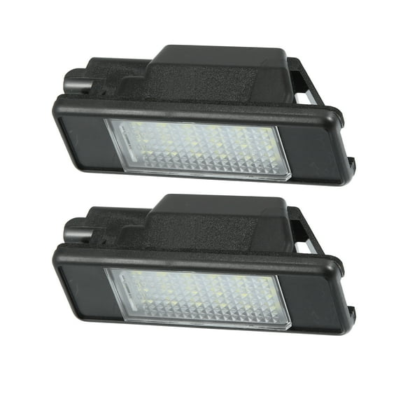 Unique Bargains 1 Pair LED License Plate Light Car Number Lamp Error Free Replacement White Light for Peugeot 207 2006