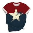 thumbnail image 5 of Inverlee 4th of July Shirts for Women Plus Size American Flag Print Patriotic Tshirts Cute Short Sleeve Tees Breathable Round Neck Blouses Tops, 5 of 5
