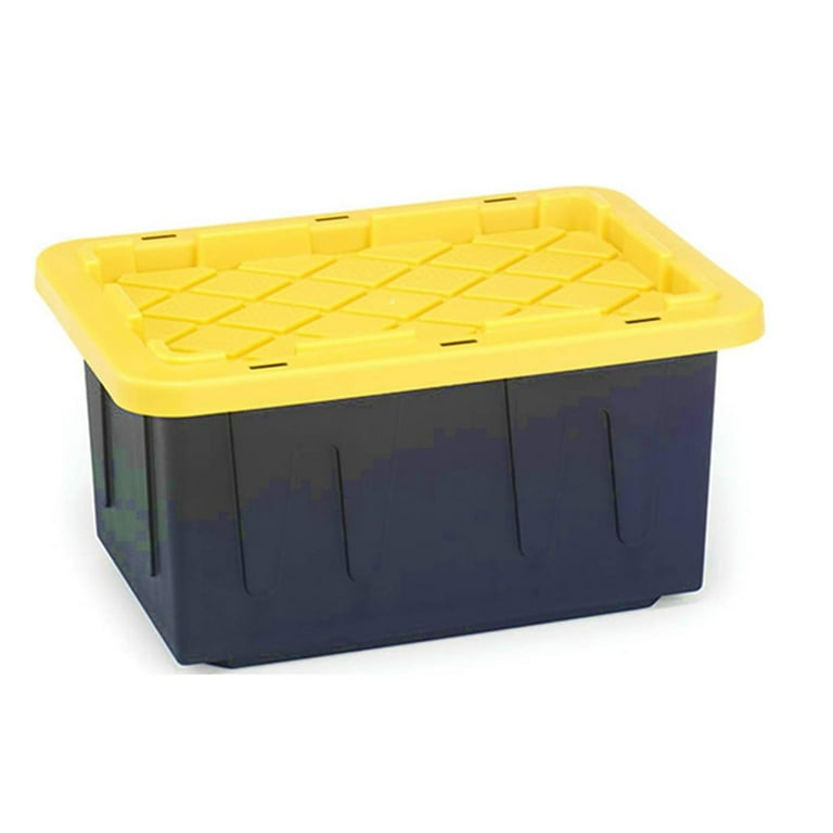 Homz, Storage Container, 15-Gallon, Heavy Duty with Snap Lids